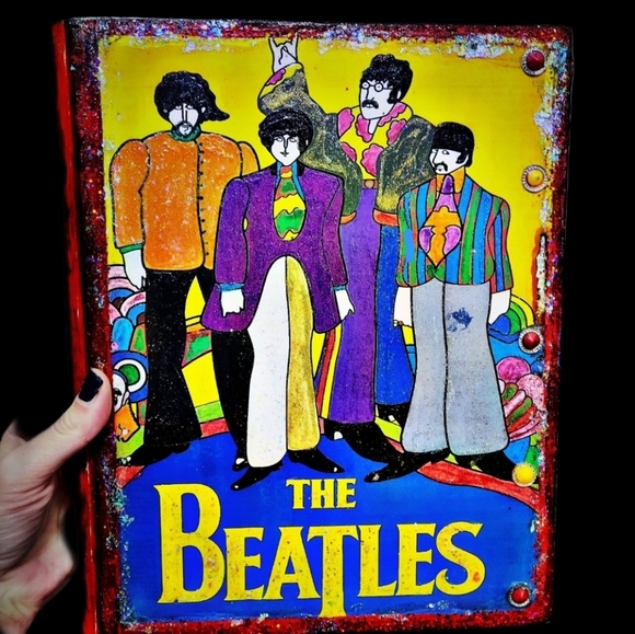 The Beatles And The Greats Art Junk Journal Retro Music Mixed Media Custom Book - Picture 12 of 12